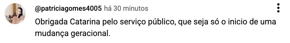 Feedback de participante