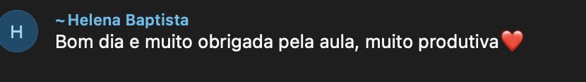 Feedback de participante