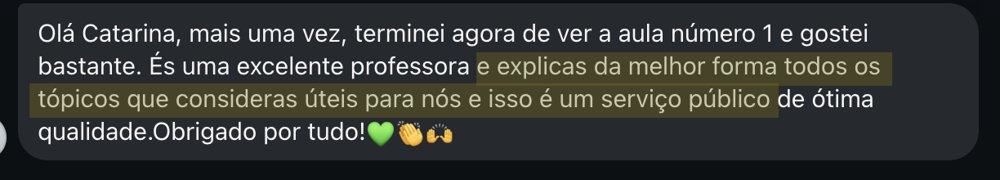 Feedback de participante