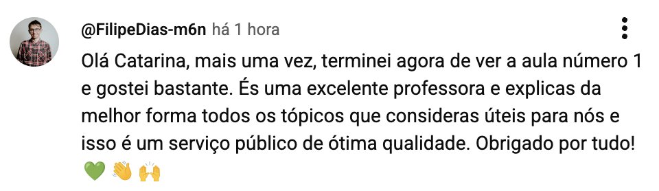 Feedback de participante