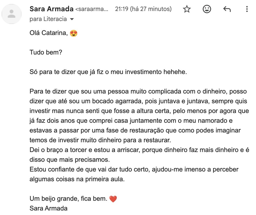 Feedback de participante