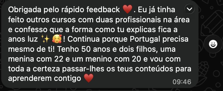 Feedback de participante
